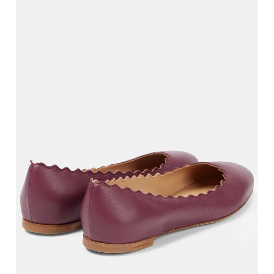 Chloé Lauren Leather Ballet Flats - Image 2