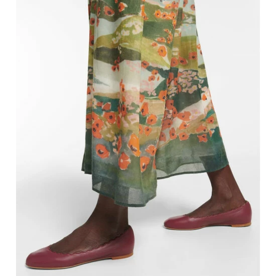 Chloé Lauren Leather Ballet Flats - Image 3