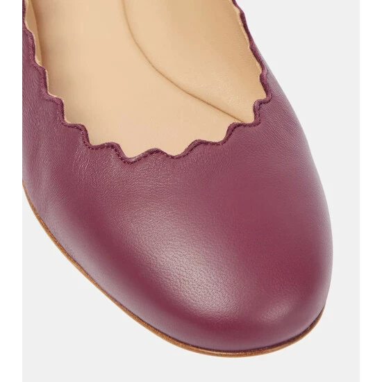 Chloé Lauren Leather Ballet Flats - Image 5