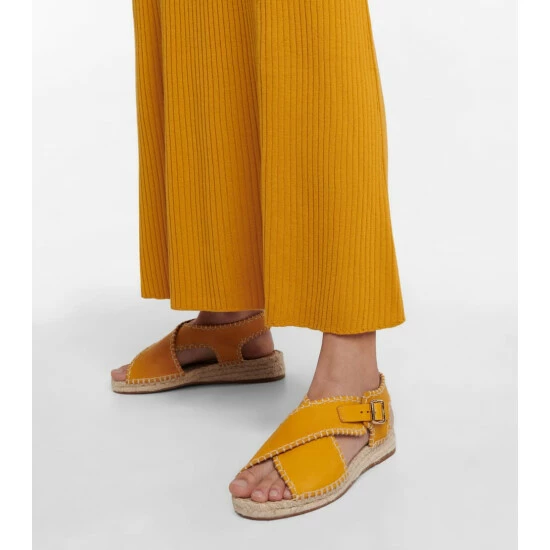 Chloé Lucinda Leather Espadrilles - Image 3