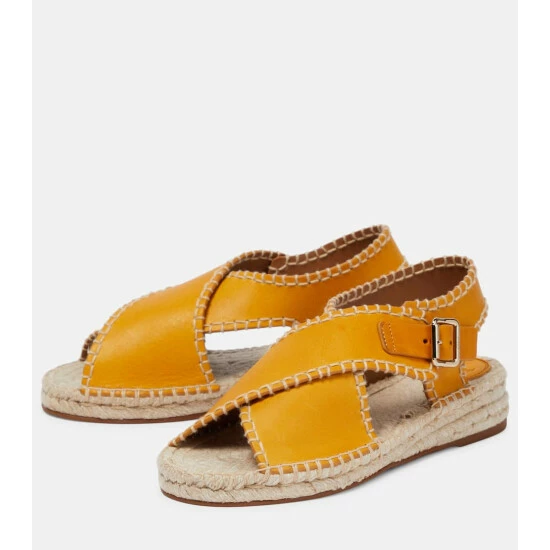 Chloé Lucinda Leather Espadrilles - Image 4