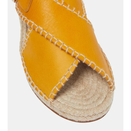 Chloé Lucinda Leather Espadrilles - Image 5