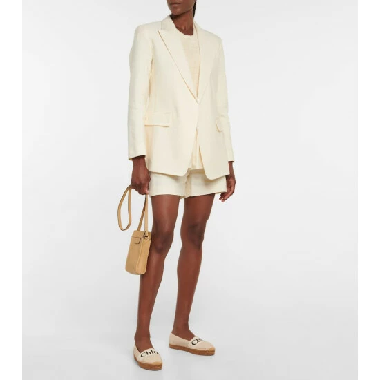 Chloé Woody Leather Espadrilles