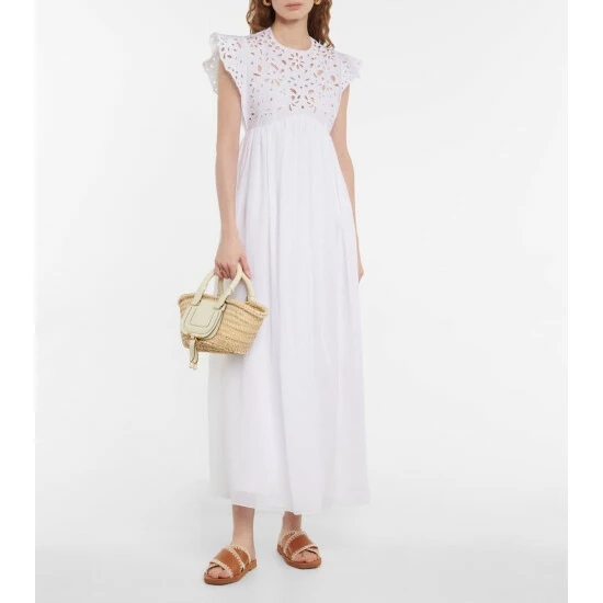 Chloé Woody Leather Slides