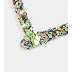 Chloé Larry Shell-embellished Crêpe De Chine Necklace