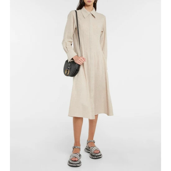Chloé Wool And Cashmere Shirt Dress