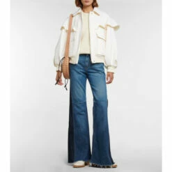 Chloé Ruffle-trimmed Wool Bomber Jacket