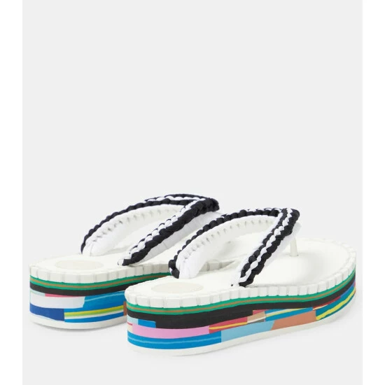 Chloé Lou Crochet Thong Sandals - Image 2