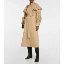 Chloé Broderie Anglaise Wool Coat