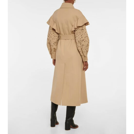 Chloé Broderie Anglaise Wool Coat - Image 2