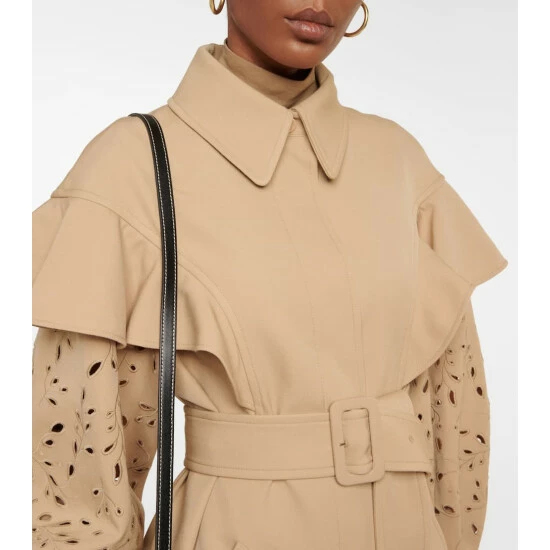 Chloé Broderie Anglaise Wool Coat - Image 3