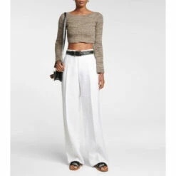 Chloé Cropped Cashmere-blend Sweater