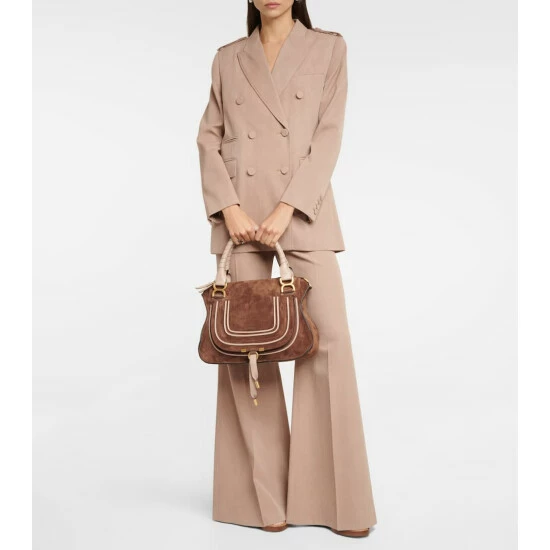 Chloé Marcie Medium Suede Tote Bag - Image 4