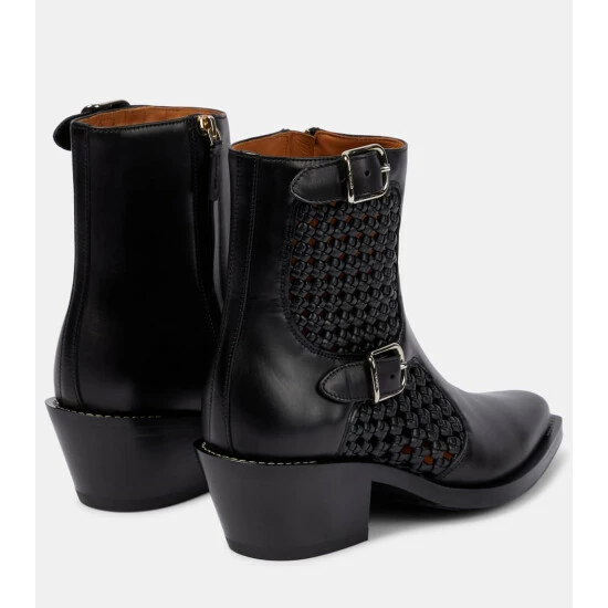 Chloé Nellie Leather Ankle Boots - Image 2
