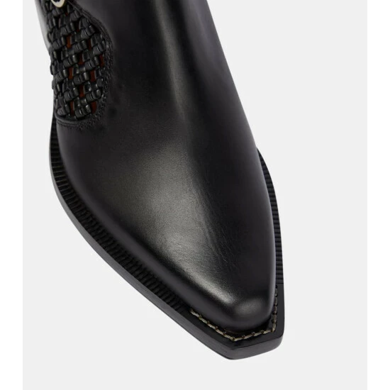 Chloé Nellie Leather Ankle Boots - Image 5