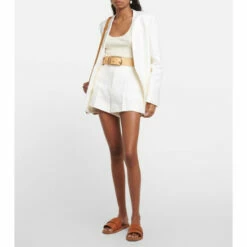 Chloé High-rise Linen Shorts