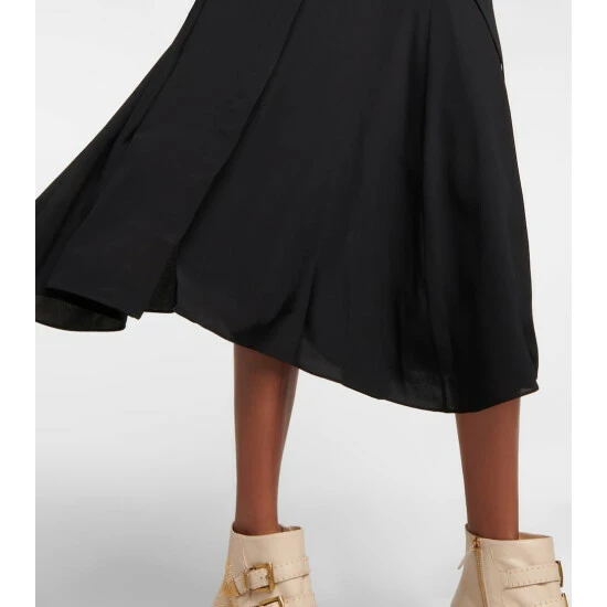 Chloé Ruffled Silk Shirt Dress - Image 4