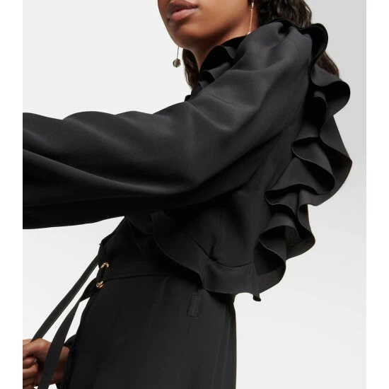 Chloé Ruffled Silk Shirt Dress - Image 5