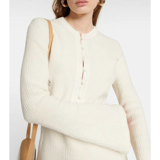 Chloé Ribbed-knit Wool Minidress - Image 3
