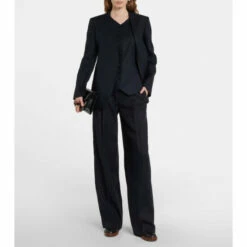Chloé Wide-leg Linen Drill Pants