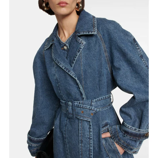 Chloé Belted Denim Coat - Image 3