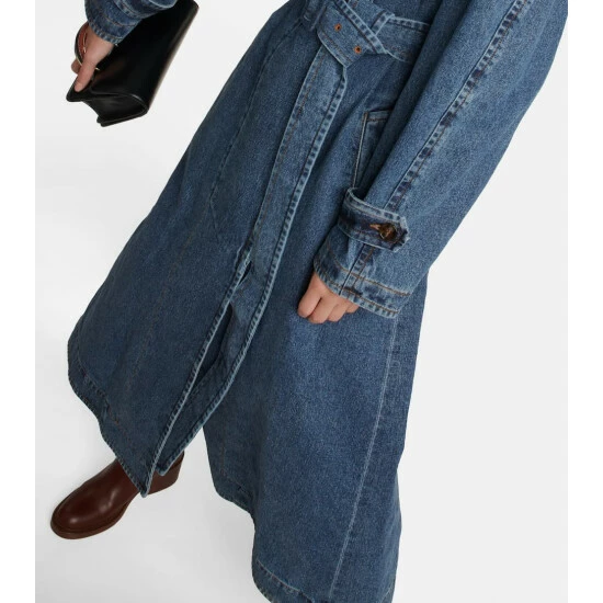 Chloé Belted Denim Coat - Image 4