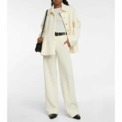 Chloé High-rise Wide-leg Wool Pants