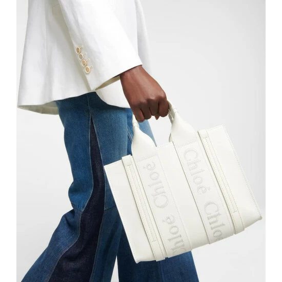 Chloé Woody Small Leather Tote