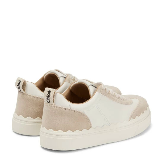 Chloé Lauren Leather Sneakers - Image 2