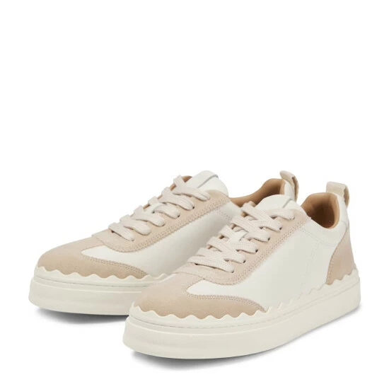 Chloé Lauren Leather Sneakers - Image 4