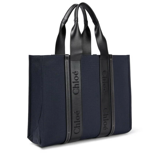 Chloé Woody Large Denim Tote - Image 3