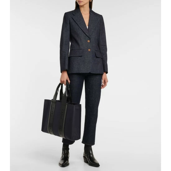 Chloé Woody Large Denim Tote - Image 4
