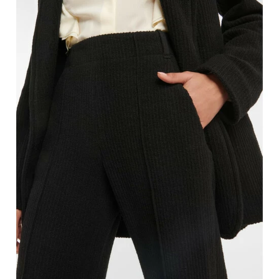 Chloé High-rise Flared Virgin Wool Pants - Image 3