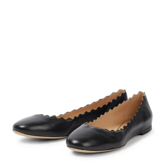 Chloé Lauren Leather Ballet Flats - Image 4