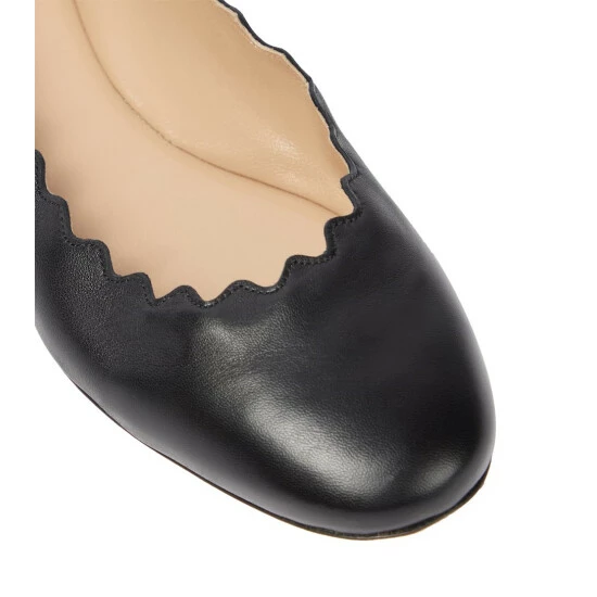 Chloé Lauren Leather Ballet Flats - Image 5