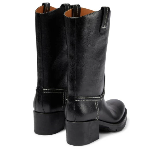 Chloé Neva Leather Ankle Boots - Image 2