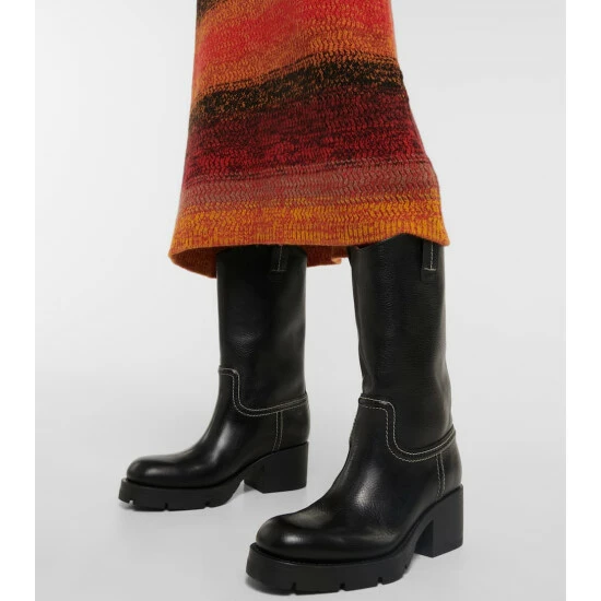 Chloé Neva Leather Ankle Boots - Image 3