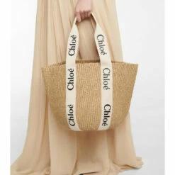 Chloé X Mifuko Woody Large Raffia Tote