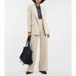 Chloé High-rise Wool And Cashmere Pants