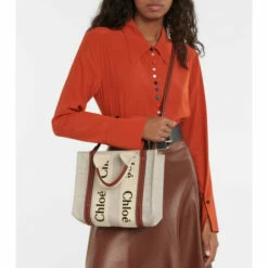 Chloé Woody Small Canvas Tote