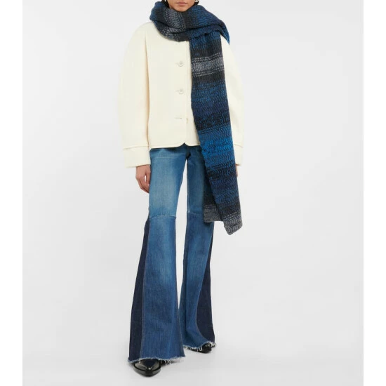 Chloé Striped Cashmere Scarf