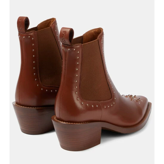 Chloé Nellie Leather Chelsea Boots - Image 2