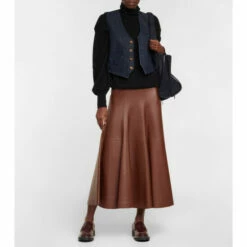 Chloé Noua Whipstitch Leather Loafers