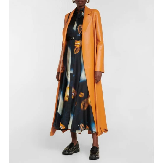 Chloé Noua Whipstitch Leather Loafers