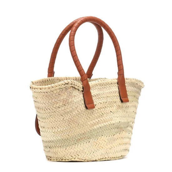 Chloé Marcie Medium Raffia Basket Bag - Image 3