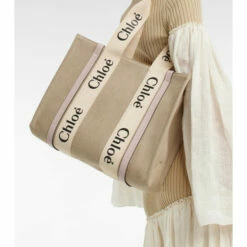 Chloé Woody Small Canvas Tote Bag