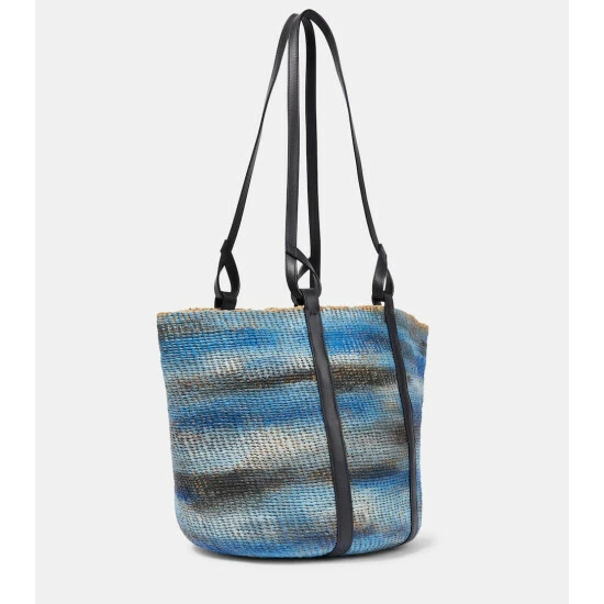 Chloé Tie-dye Raffia Basket Bag - Image 3